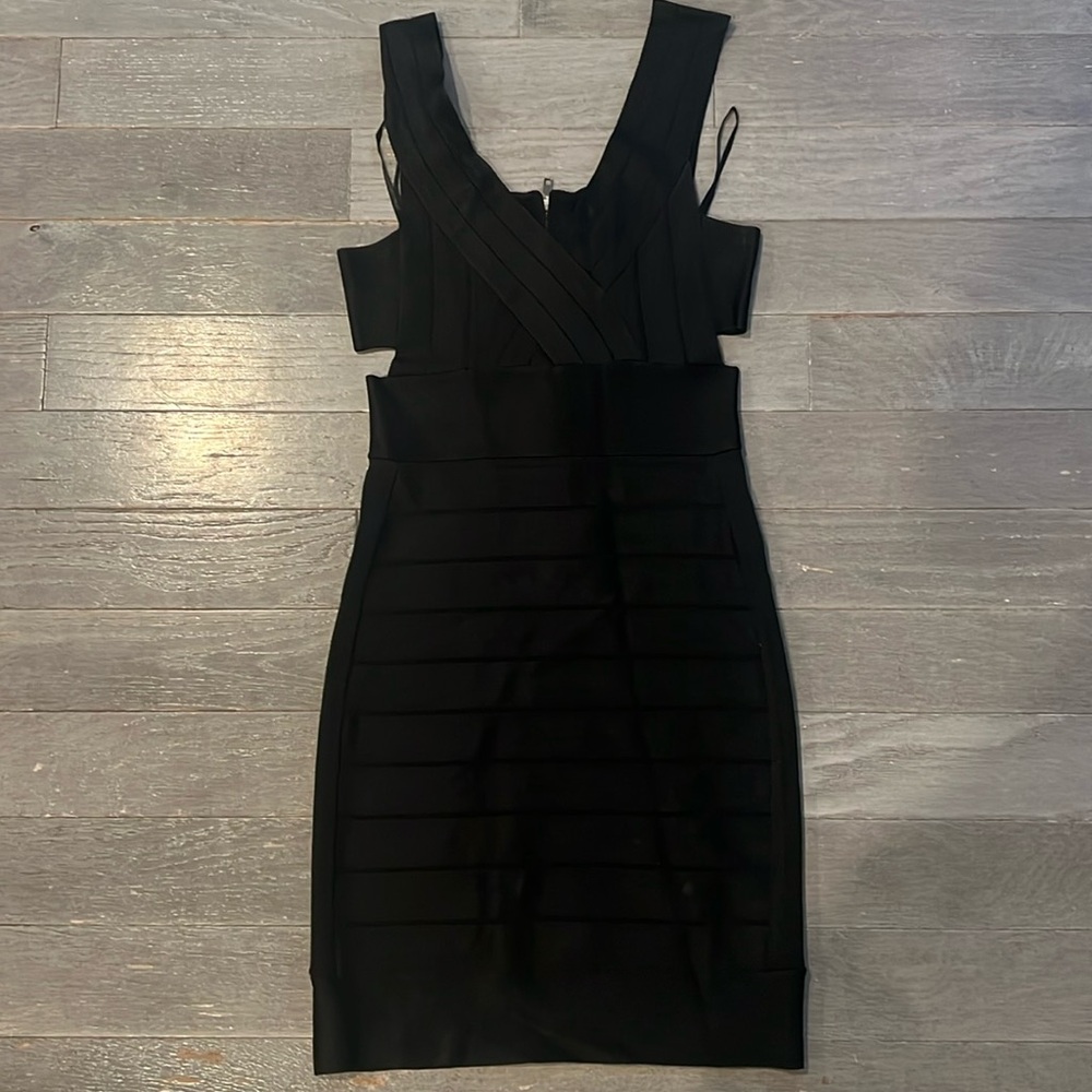 French connection bondage mini dress